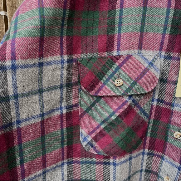 Five Brother Vintage Brawny Extra Weight Plaid Flannel Shirt NWT Sz 4XL - Picture 5 of 11